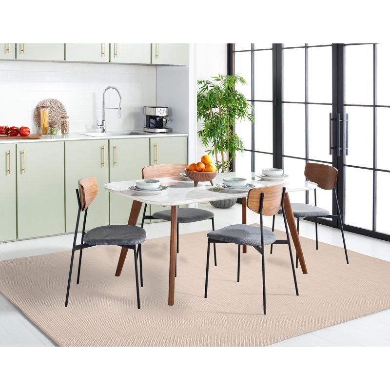 Montauk MTK345 Hand Woven Indoor Area Rug - Ivory/Grey - 6'x6' - Safavieh