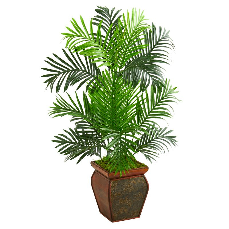 Nearly Natural 3-ft Paradise Palm Artificial Tree in Decorative Planter