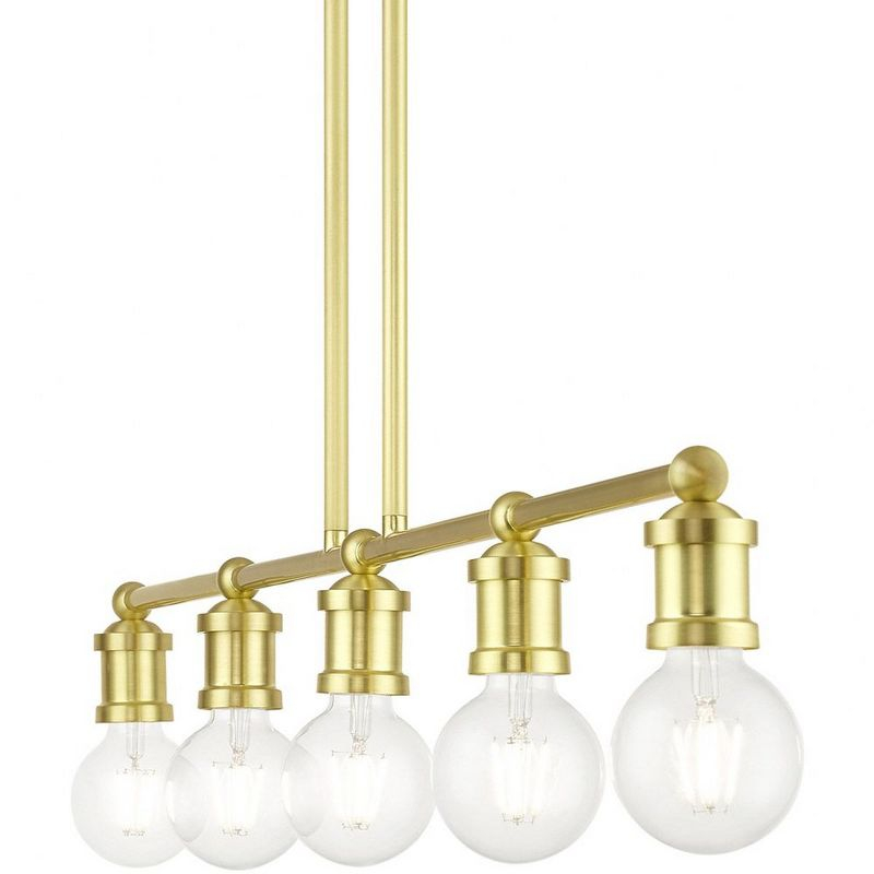 Livex Lighting Lansdale 5 - Light Chandelier in  Satin Brass