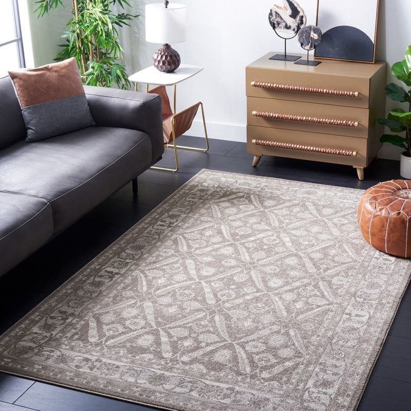 Sofia SOF378 Power Loomed Area Rug - Tan/Beige - 5'1"x7'7" - Safavieh.