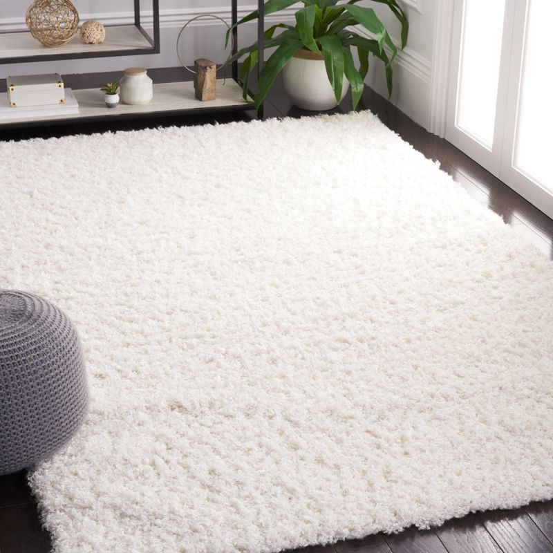 Sheep Shag SG271 Hand Tufted Indoor Area Rug - Ivory - 5'x8' - Safavieh