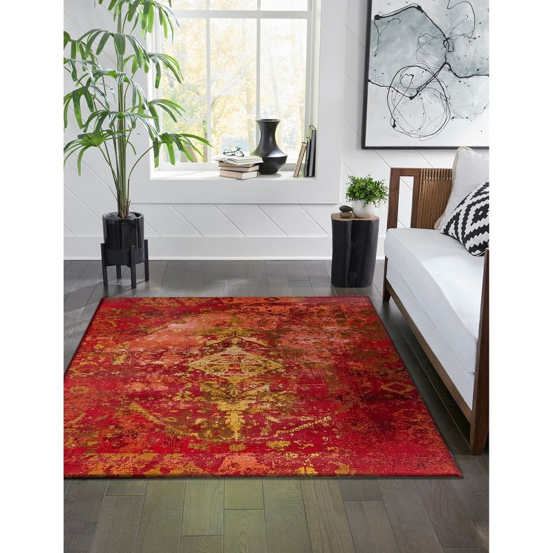 Liora Manne Marina Kermin Indoor/Outdoor Rug Saffron 4'10" x 7'6"