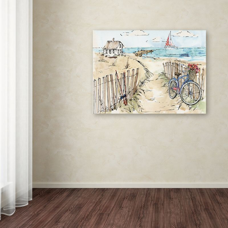 Anne Tavoletti 'Coastal Catch V' Canvas Art - 24x32