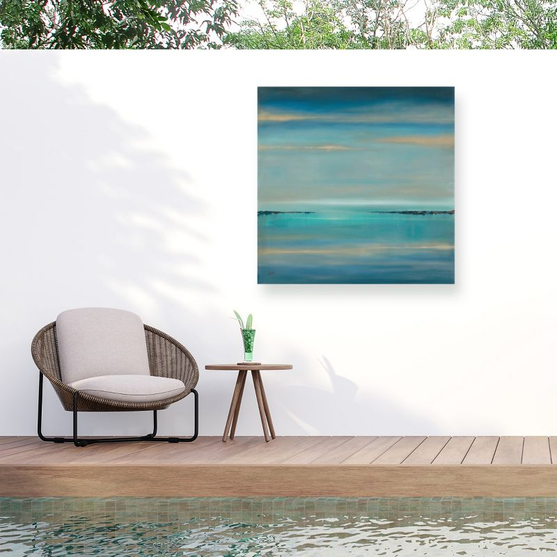 Trademark Fine Art - Rio 'The Line of Time' Outdoor All-Weather Wall Decor - 14x14