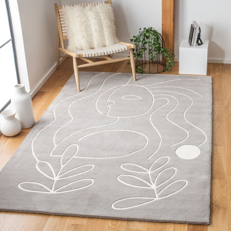 Fifth Avenue FTV111 Hand Tufted Area Rug - Gray/Ivory - 4'x6' - Safavieh.