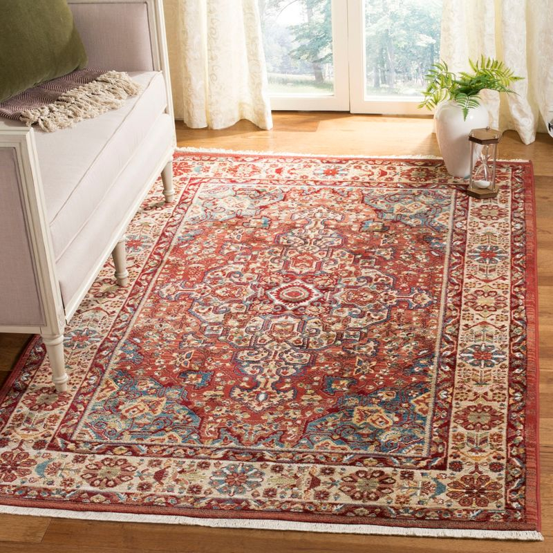 Kashan KSN305 Power Loomed Area Rug - Red/Ivory - 8'x10' - Safavieh