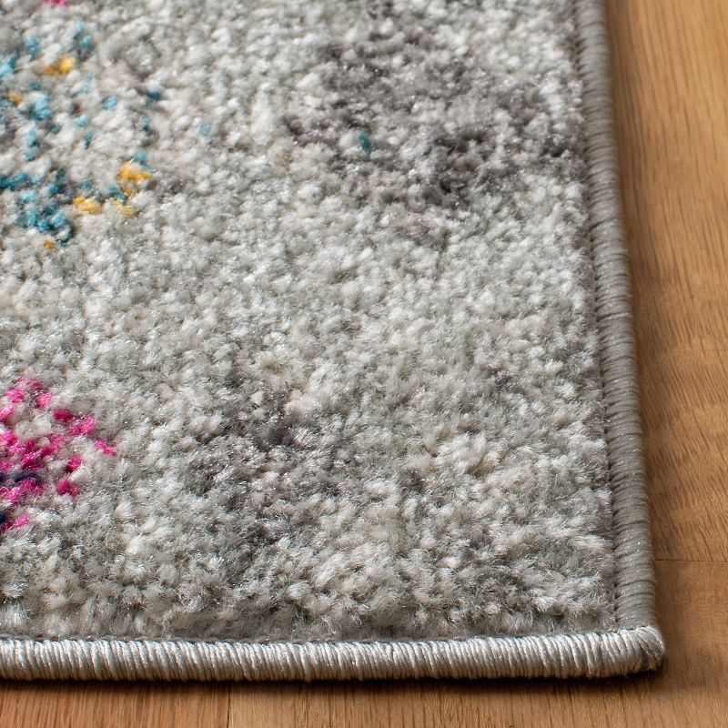 Madison 700 MAD798 Power Loomed Indoor Area Rug - Grey/Gold - 6'7"x6'7" - Safavieh