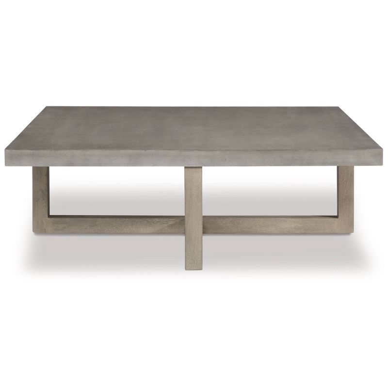 Lockthorne Coffee Table Black/Gray - Signature Design by Ashley: Mango Wood, MDF Top, Contemporary Style