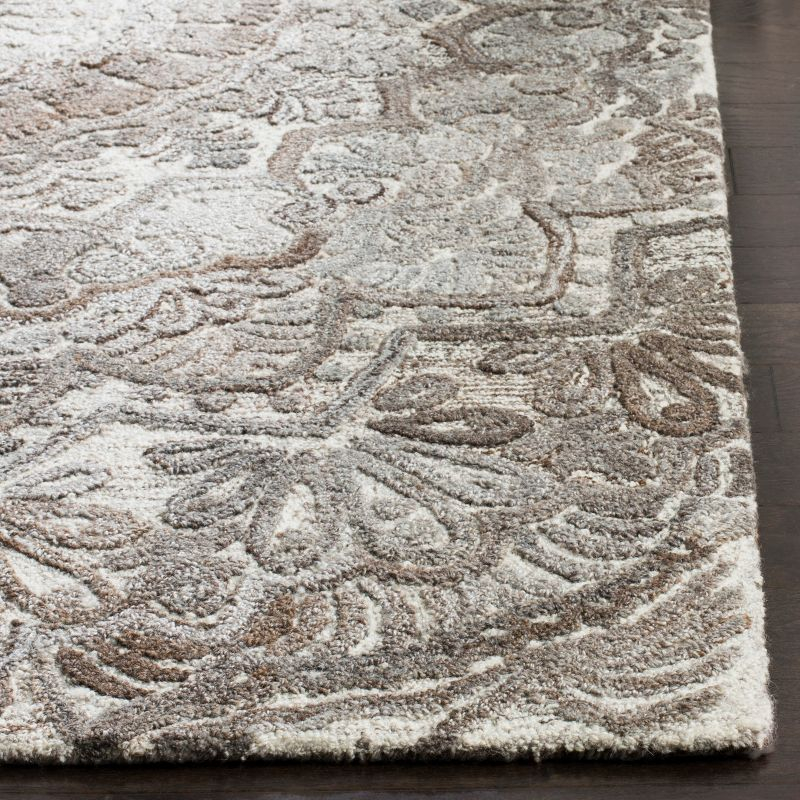 Marquee MRQ110 Hand Tufted Indoor Area Rug - Grey/Ivory - 8'x8' - Safavieh