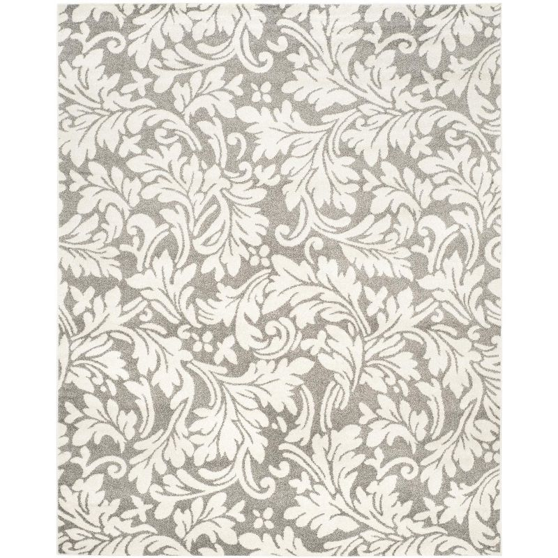 Amherst AMT425 Power Loomed Indoor Area Rug - Dark Grey/Beige - 8'x10' - Safavieh