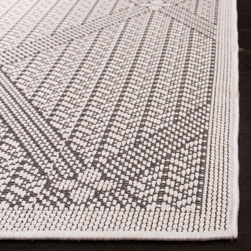 Bermuda BMU811 Power Loomed Indoor/Outdoor Area Rug - Cream/Gray - 8'x8' - Safavieh.