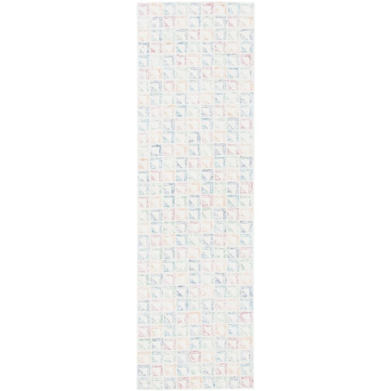 Rodeo Drive RD102 Hand Tufted Runner Rug - Ivory/Blue - 2'3"x8' - Safavieh.