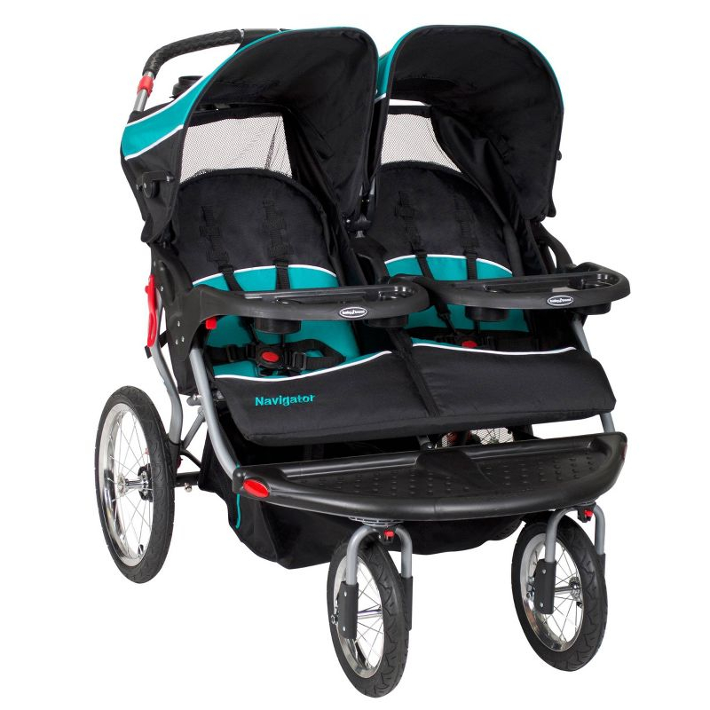 Baby Trend Navigator Double Jogger Stroller - Blue Tropic