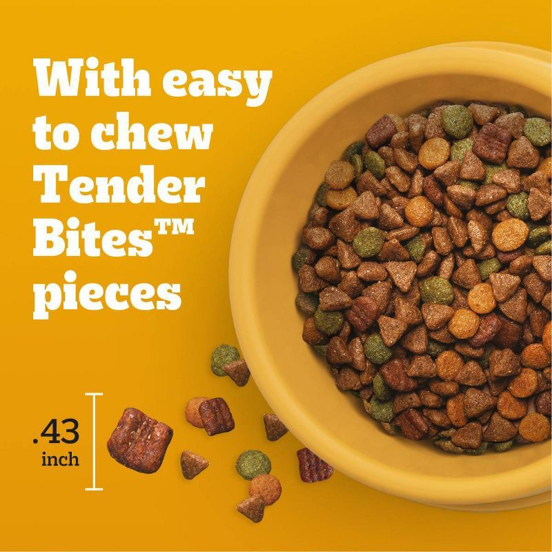 Pedigree with Tender Bites Chicken, Vegetable, Steak and Beef Flavor Dry Dog Food for Small Dogs - 3.5lbs