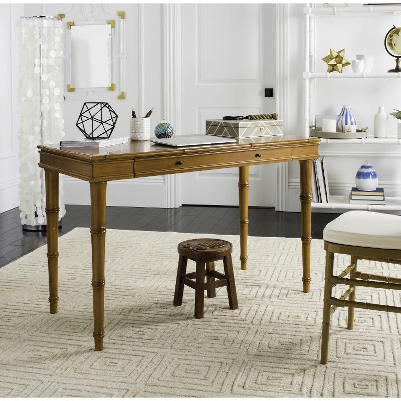 Noely  1 Drawer Writing Desk - DSK3500 - Brown - Safavieh