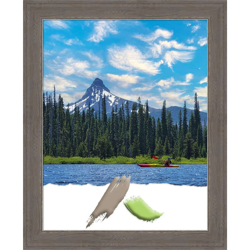 Amanti Art Alta Brown Grey Picture Frame Opening Size 22x28 in.