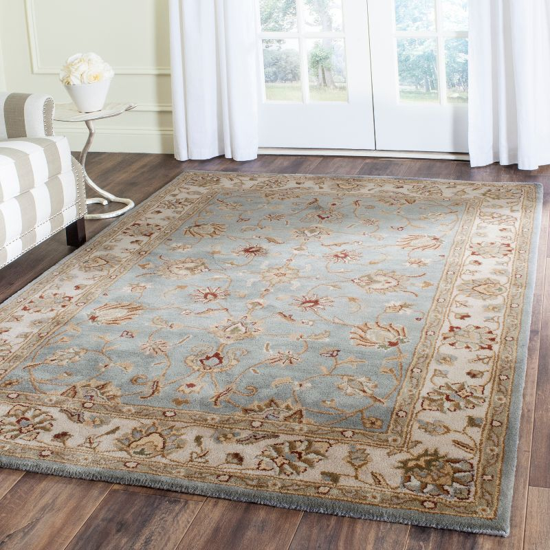Royalty ROY343 Hand Tufted Area Rug - Blue/Beige - 5'x7' - Safavieh.