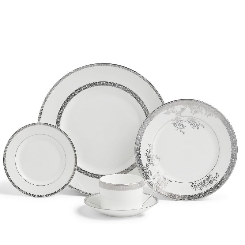 Vera Wang Lace Gold 5 Piece Bone China Place Setting, Service for 1