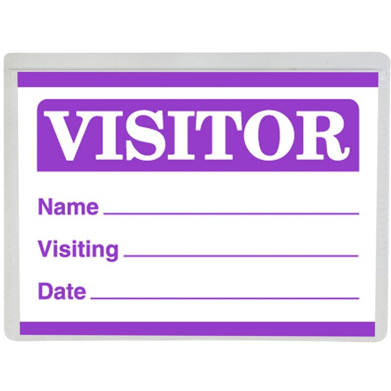 C-Line Clip and Pin Combo Name Badges with Inserts, 3-1/2 x 2-1/4 Inches, Pack of 50