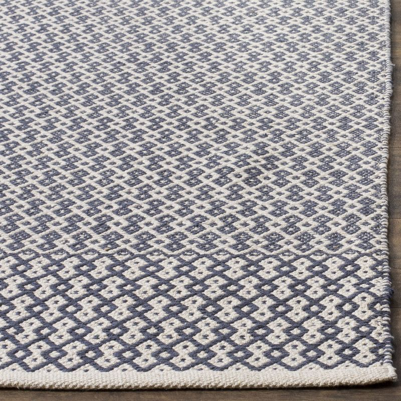 Montauk MTK339 Hand Woven Indoor Area Rug - Ivory/Navy - 6'x6' - Safavieh