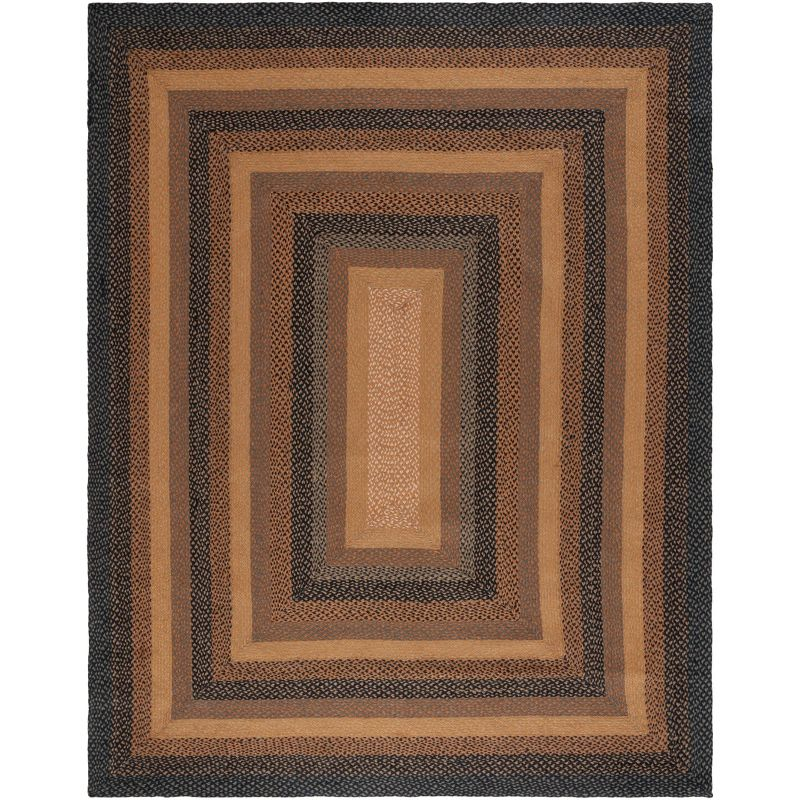 Braided BRD652 Flat Weave Indoor Area Rug - Natural/Sage - 6'x9' - Safavieh