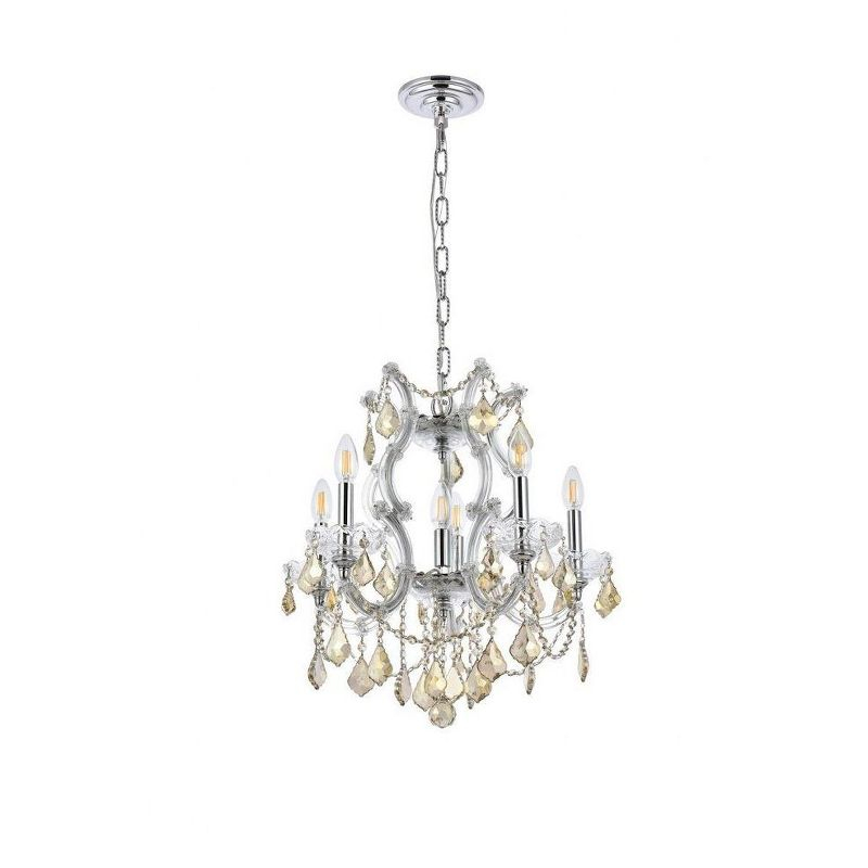 Elegant Lighting Maria Theresa 6 - Light Pendant in  Chrome