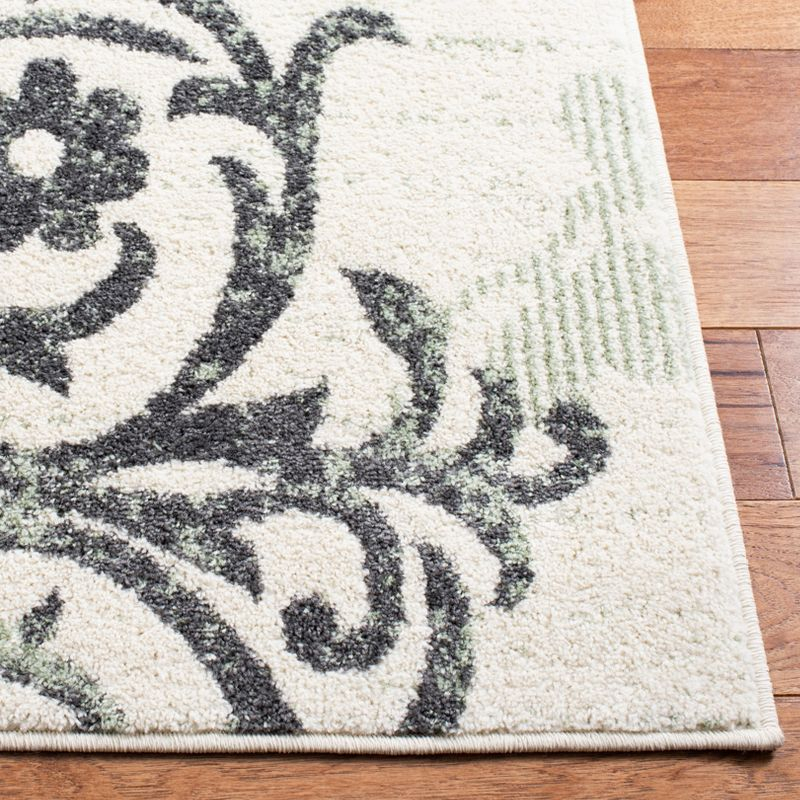 Adirondack ADR114 Machine Made Indoor Area Rug - Ivory/Green - 6'x9' - Safavieh