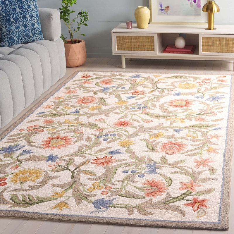 Chelsea HK248 Handmade Area Rug - 5'3"x8'3" - Ivory - Safavieh