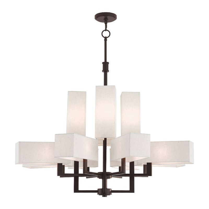 Livex Lighting Rubix 12 - Light Chandelier in  Bronze