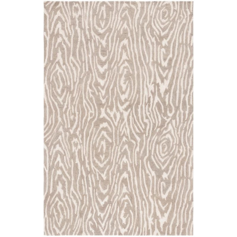 Ebony EBN550 Handmade Tufted Area Rug - Grey/Ivory - 6' X 9' - Safavieh