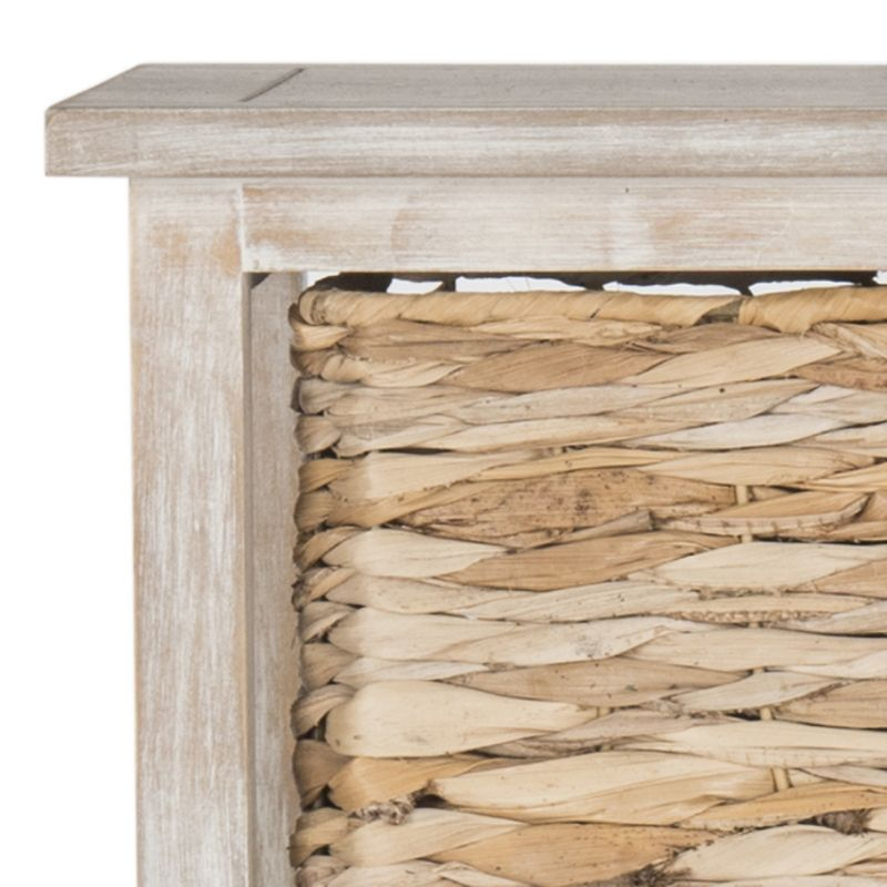 Vedette 5 Wicker Basket Storage Tower - AMH5739 - White Wash - Safavieh Couture