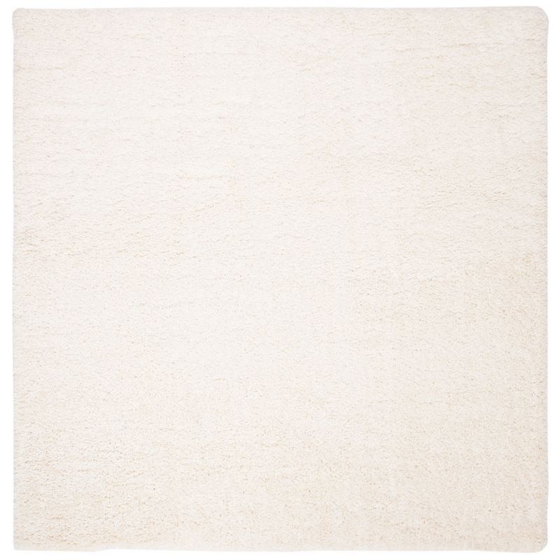 Fontana Shag 800 FNT800 Power Loomed Indoor Area Rug - Ivory - 4'x4' - Safavieh