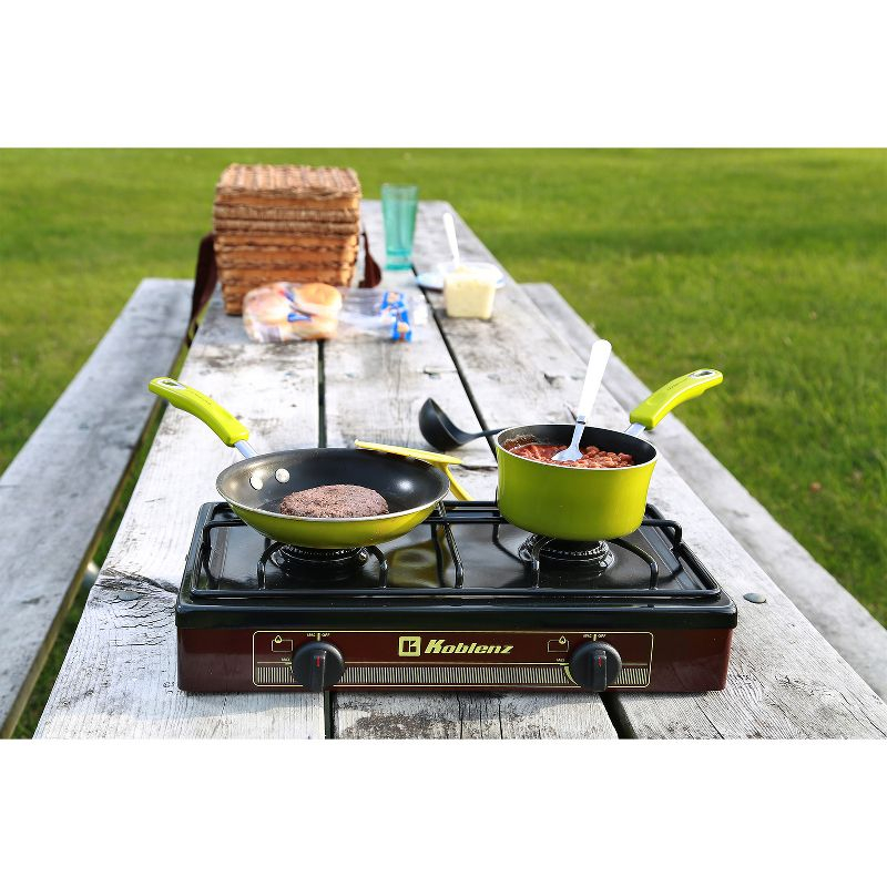 Koblenz® PFK-200 2-Burner Outdoor Gas Stove Top in White