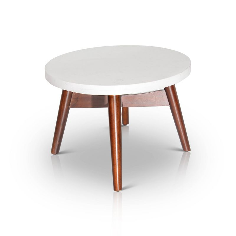 Serena Silverstone Oval Cocktail Table White - Steve Silver