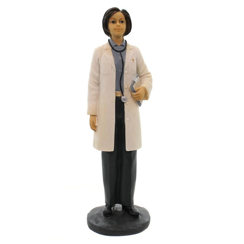 Figurine 8.0 Inch Female Doctor White Hospital Medical Figurines