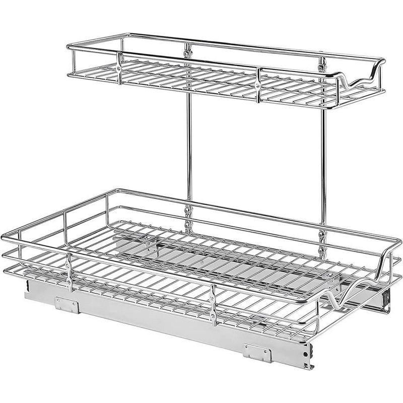 Hold N' Storage - 2 Tiers Under the Sink Organizer and Storage Pull Out - 11" W x 21" D