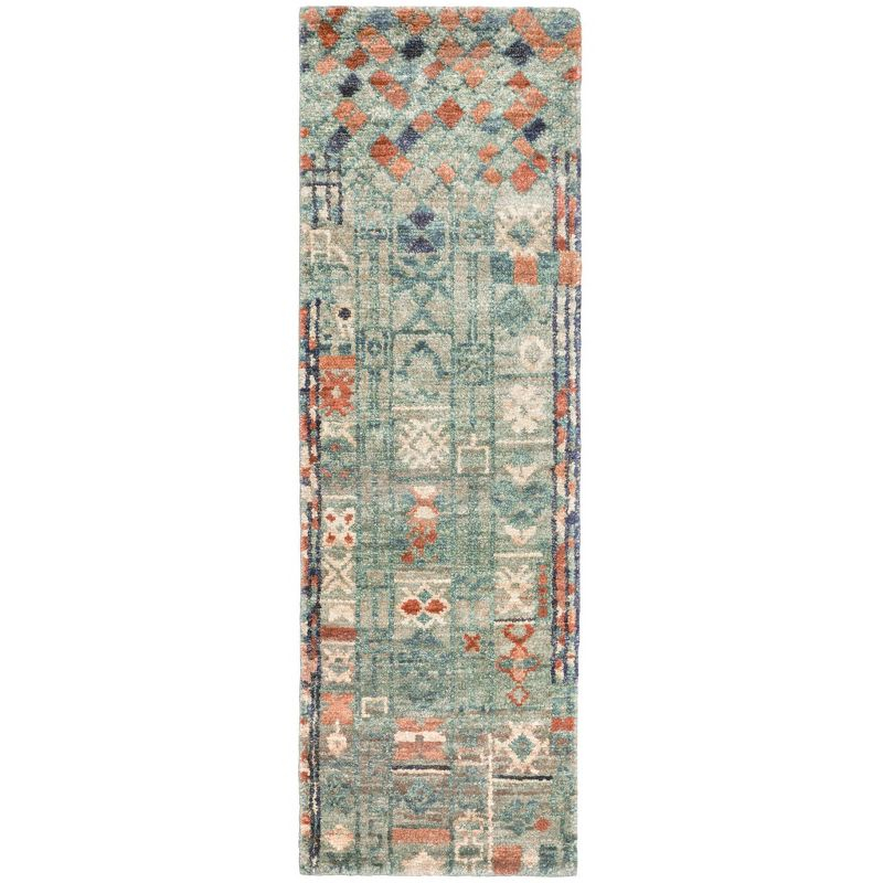 Annie Selke - Dash & Albert Pastiche Hand Knotted Jute Rug, Runner 2.5x8, Multi