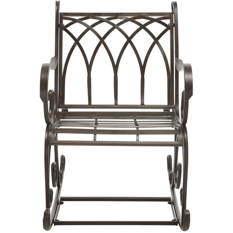 Medrano Rocking Chair Indoor/Outdoor - PAT5030 - Rustic Brown - Safavieh