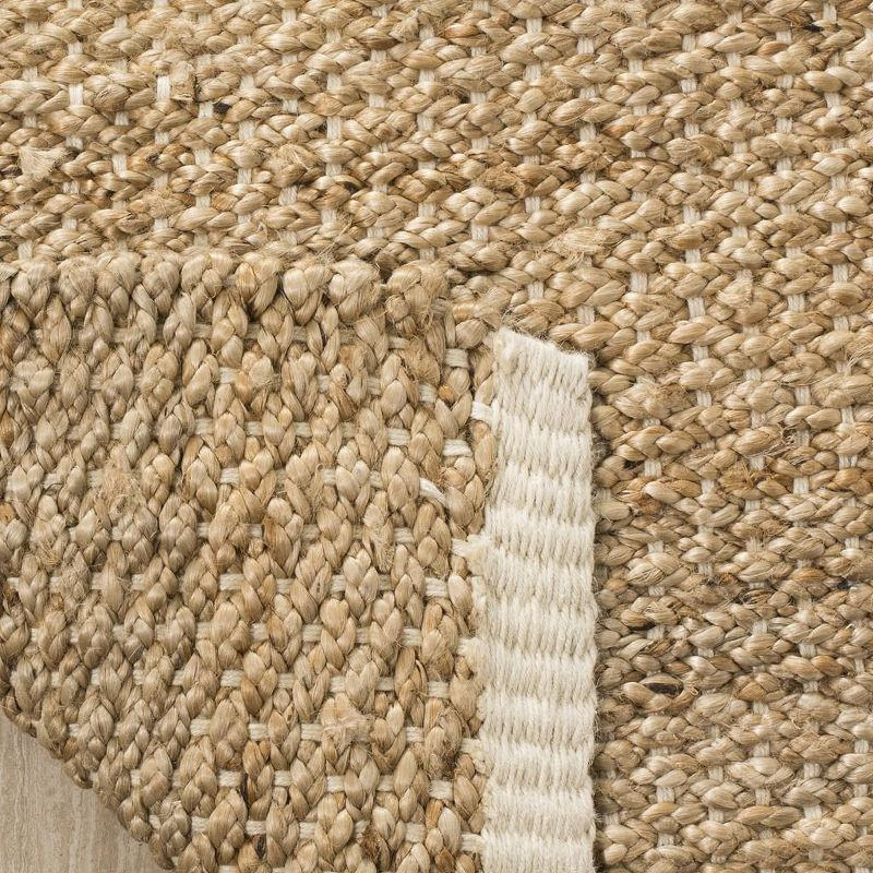 Natural Fiber NF465 Hand Woven Indoor Area Rug - Ivory/Natural - 6'x6' - Safavieh.