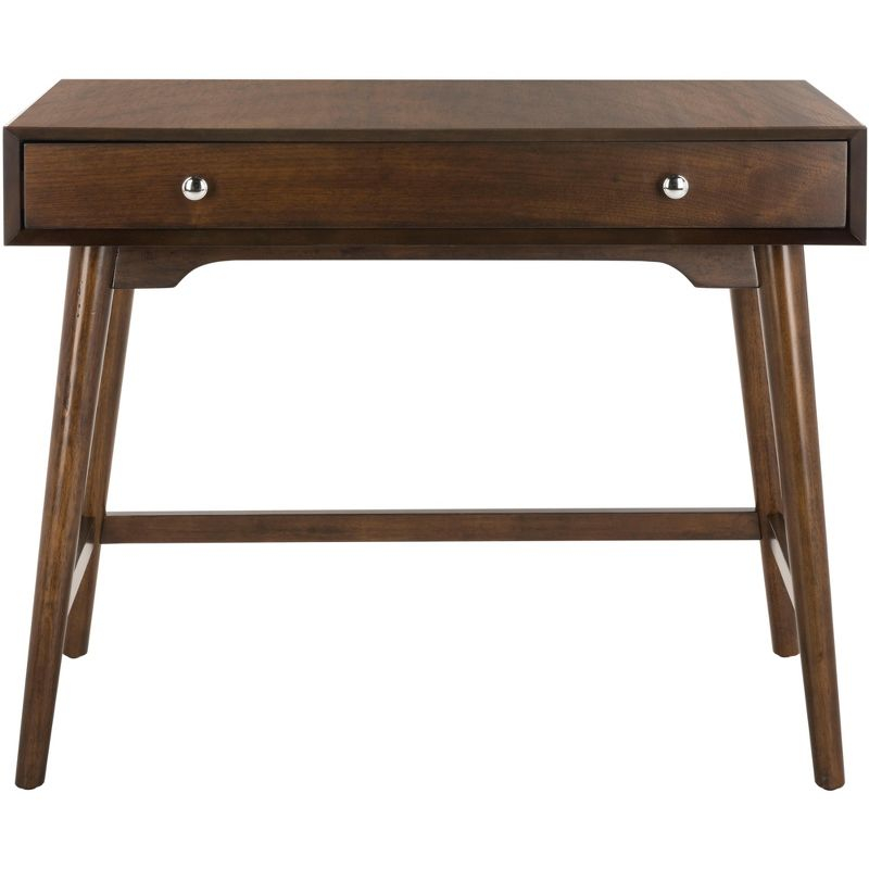 Isadora Midcentury Modern Desk - Walnut - Safavieh