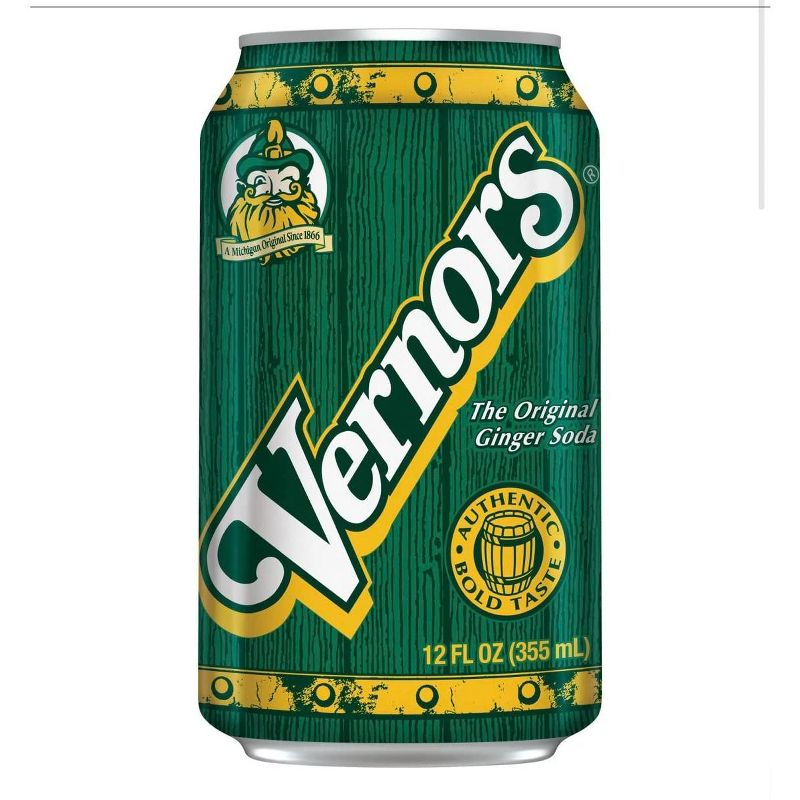 Vernors Ginger Ale Soda - 12 Fl Oz Can (Pack of 24)