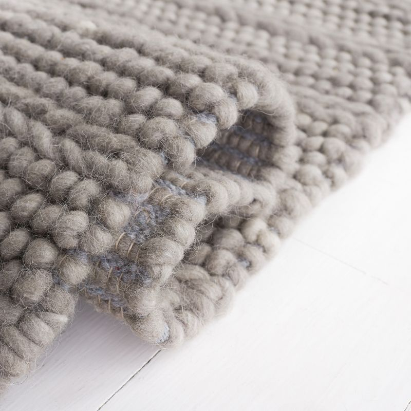 Natura NAT280 Flat Weave Indoor Area Rug - Grey - 6'x6' - Safavieh