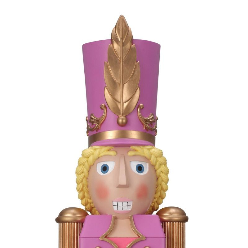 Haute Decor 48" Christmas Female Nutcracker Purple/Gold - Solid Resin Construction