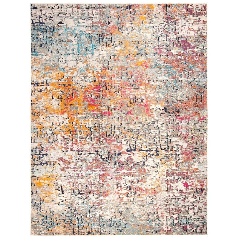 Madison MAD460 Power Loomed Indoor Area Rug - Grey/Pink - 8'x10' - Safavieh