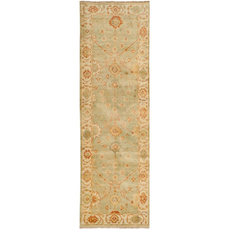 Oushak Hand Knotted Wool Oriental Rug