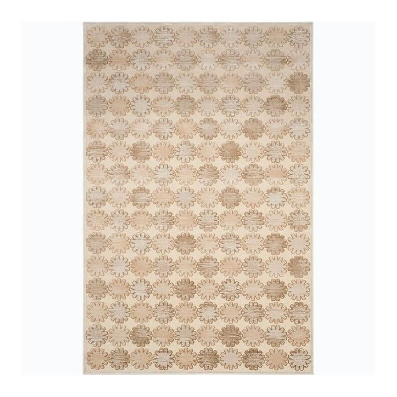 Martha Stewart Collection - MSR7430 - Indoor Power Loomed Accent Rugs - Stone/Cream - 3'3"x5'3"