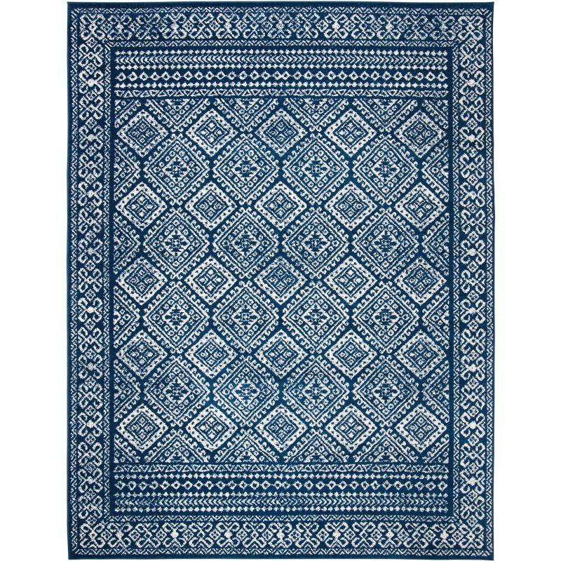 Tulum TUL264 Power Loomed Indoor Area Rug - Navy/Ivory - 9'x12' - Safavieh