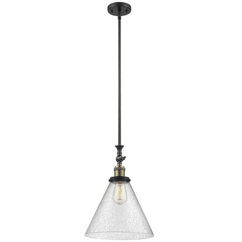 Innovations Lighting Cone 1 - Light Pendant in  Black Antique Brass