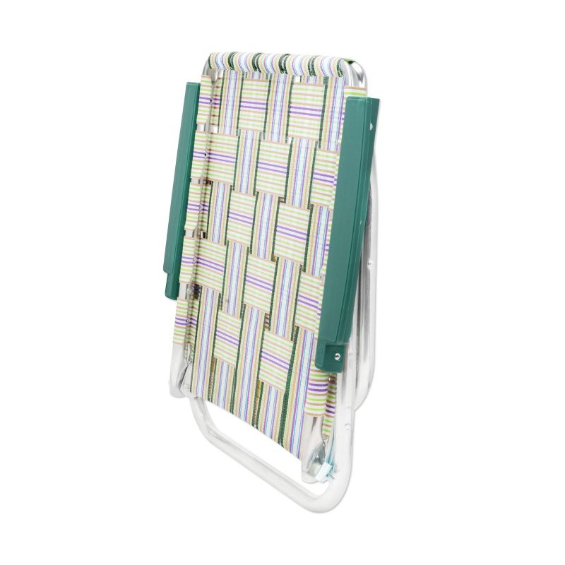 Lawn Chair USA Folding Aluminum Beach Webbed Chair (Spring Fling)
