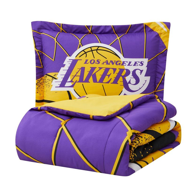 Sweet Home Collection NBA Los Angeles Lakers Comforter & Sham set Twin/Twin XL